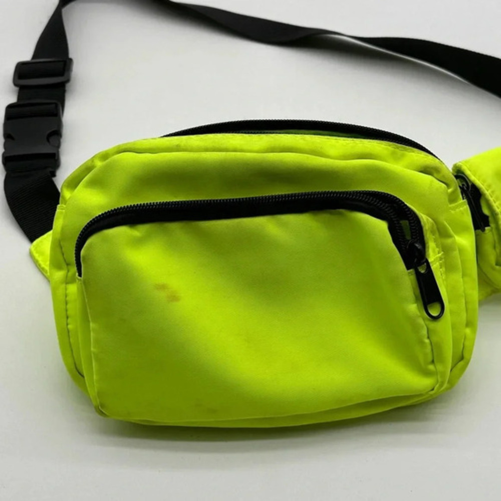 Neon‎ Green Fanny pack Asos High Life Trees - Picture 2 of 9
